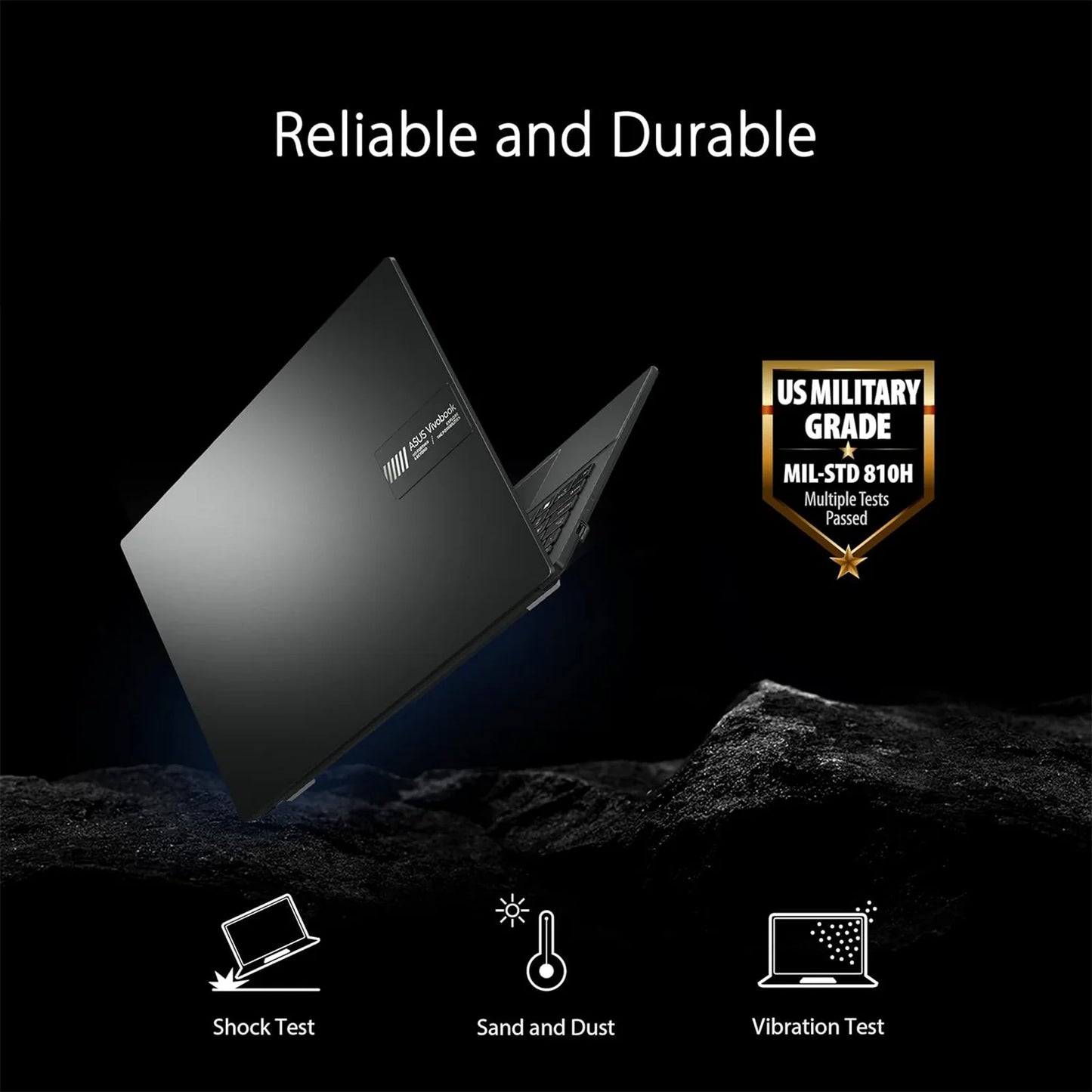 ASUS Vivobook Go 15.6" FHD Laptop, 2024 Newest Business Laptop, AMD Ryzen 3 7320U, 8GB RAM, 512GB SSD, 180° Lay-Flat, Black