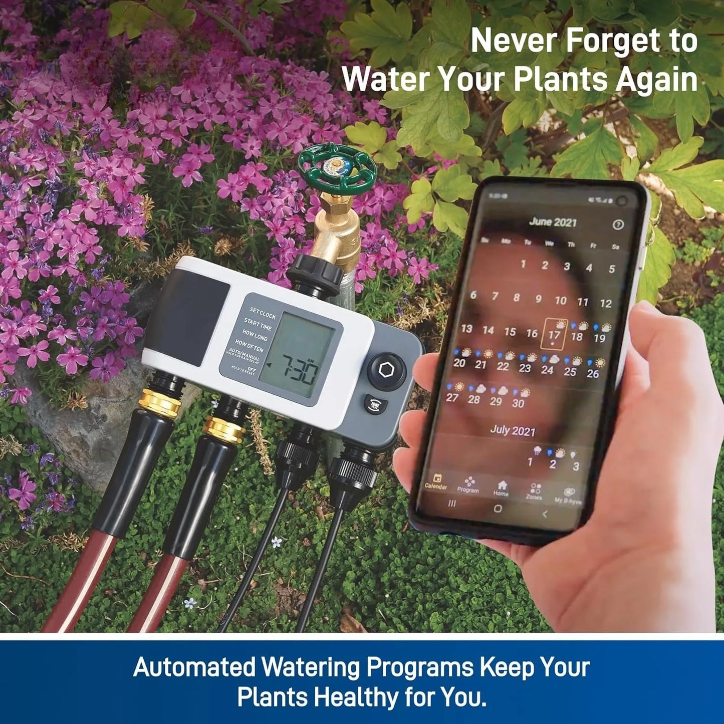 4-Port art Hose Watering Timer Wi-Fi Hub