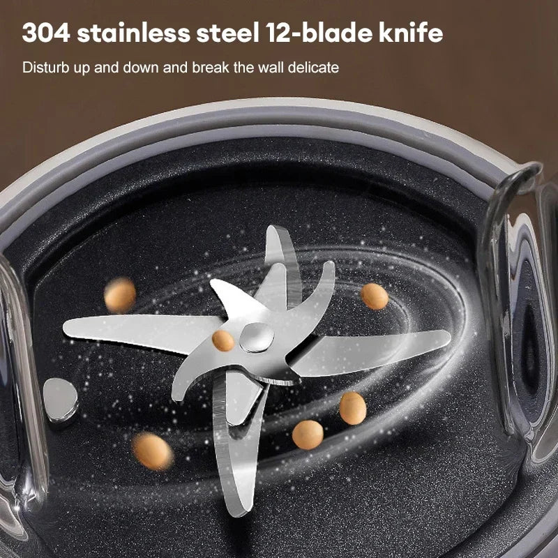 Electric Soy Milk Machine 1500ML Mixer Machine Automatic Intelligent Food Blender Fruit Juicer Wall Breaking Rice Paste Maker