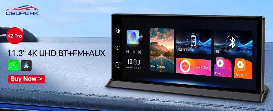 11.26 Inch 3 Camera 4K+1080P+1080P Video Recording Wifi Rearview Mirror Car DVRs Touch Screen Infrared Night Vision Car Dash Cam