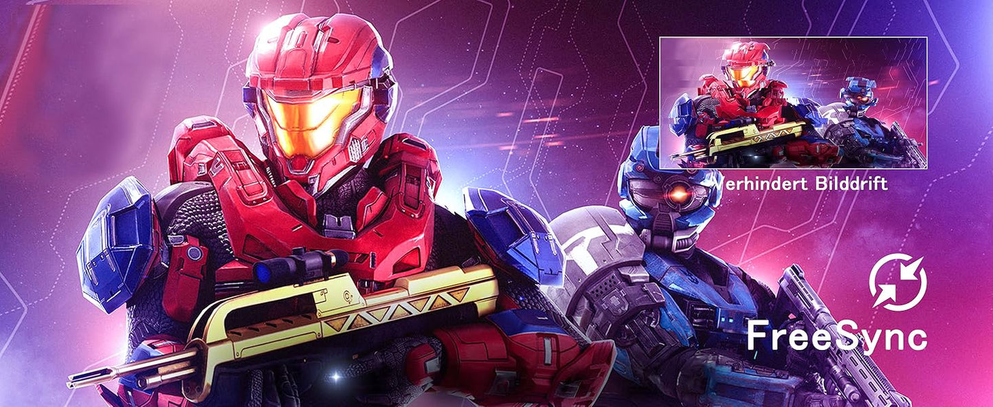 GreBear 165/144Hz Gaming Monitor 24 Inch - FHD 1080P IPS Screen 1ms (GTG) Home Office Computer Display, FreeSync Technology, 100