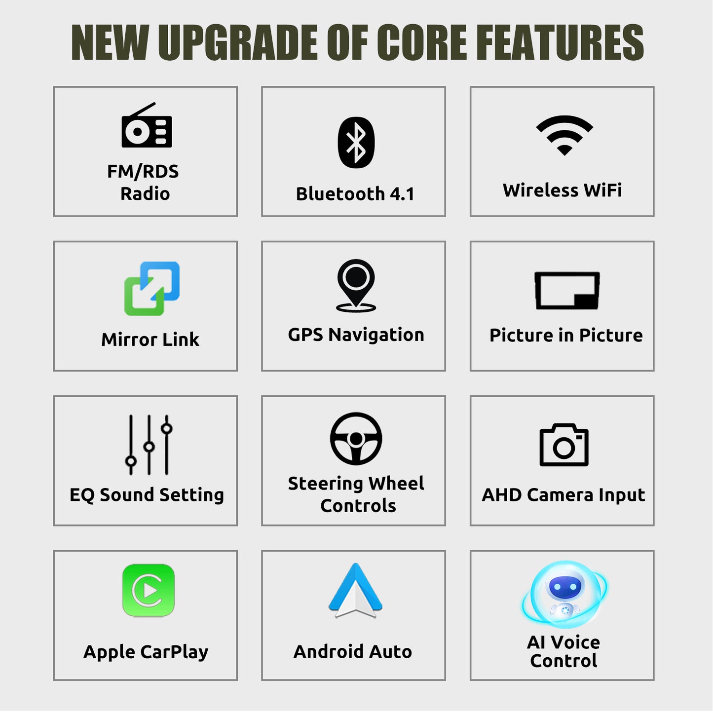 ESSGOO 7" Android 14 4G+64G Apple Carplay Car Stereo GPS NAVI WIFI RDS FM BT for VW Golf 5 6 Passat Polo Touran Tiguan Caddy EOS