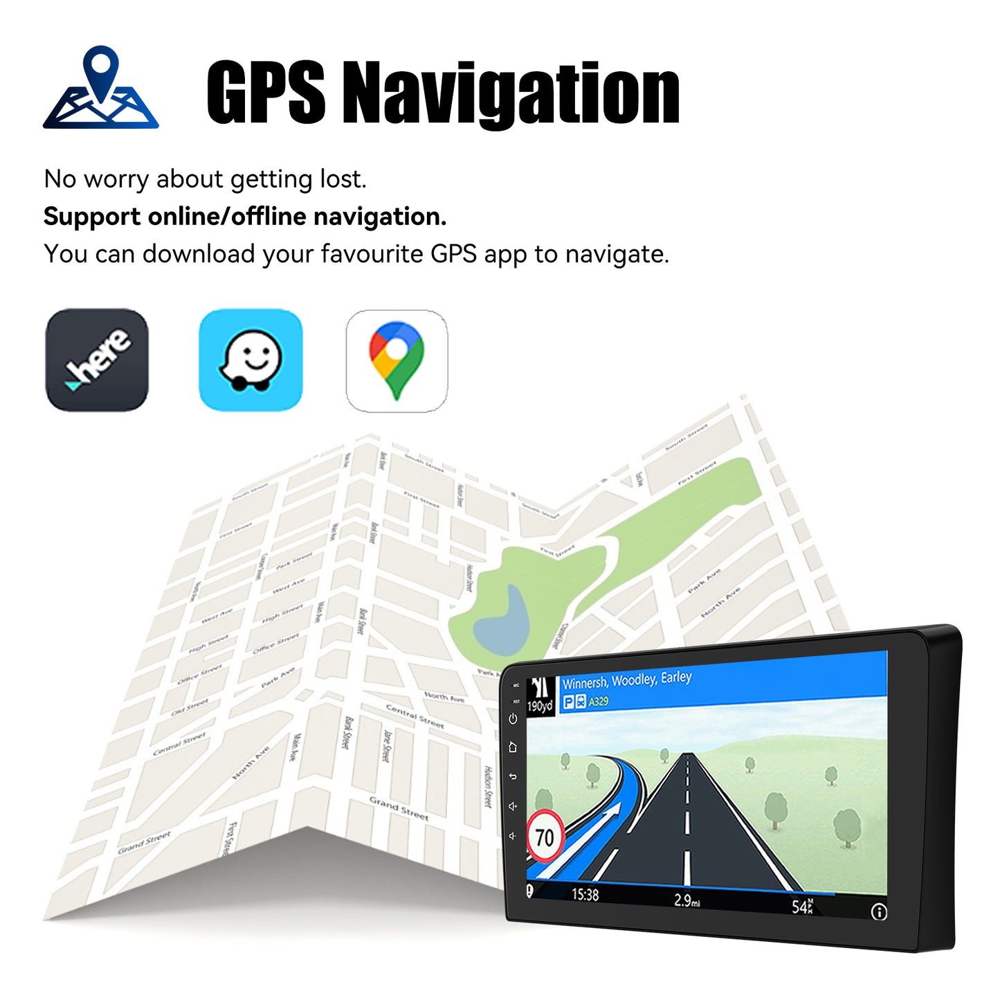 ESSGOO 9" Carplay AndroidAuto Car Stereo Multimedia Player Radio Android 13 GPS SAT Navi Wifi BT FM RDS For Audi A3 8P 2003-2013