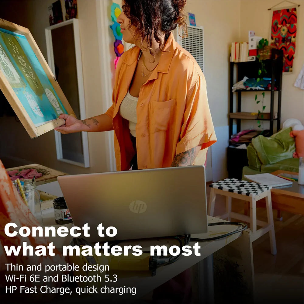 HP 15.6" Touchscreen Laptop,Business Laptop,Intel Core i5-1235U,Up to 64GB RAM,2TB SSD,Intel Iris Xe Graphics,WiFi 6E,Silver