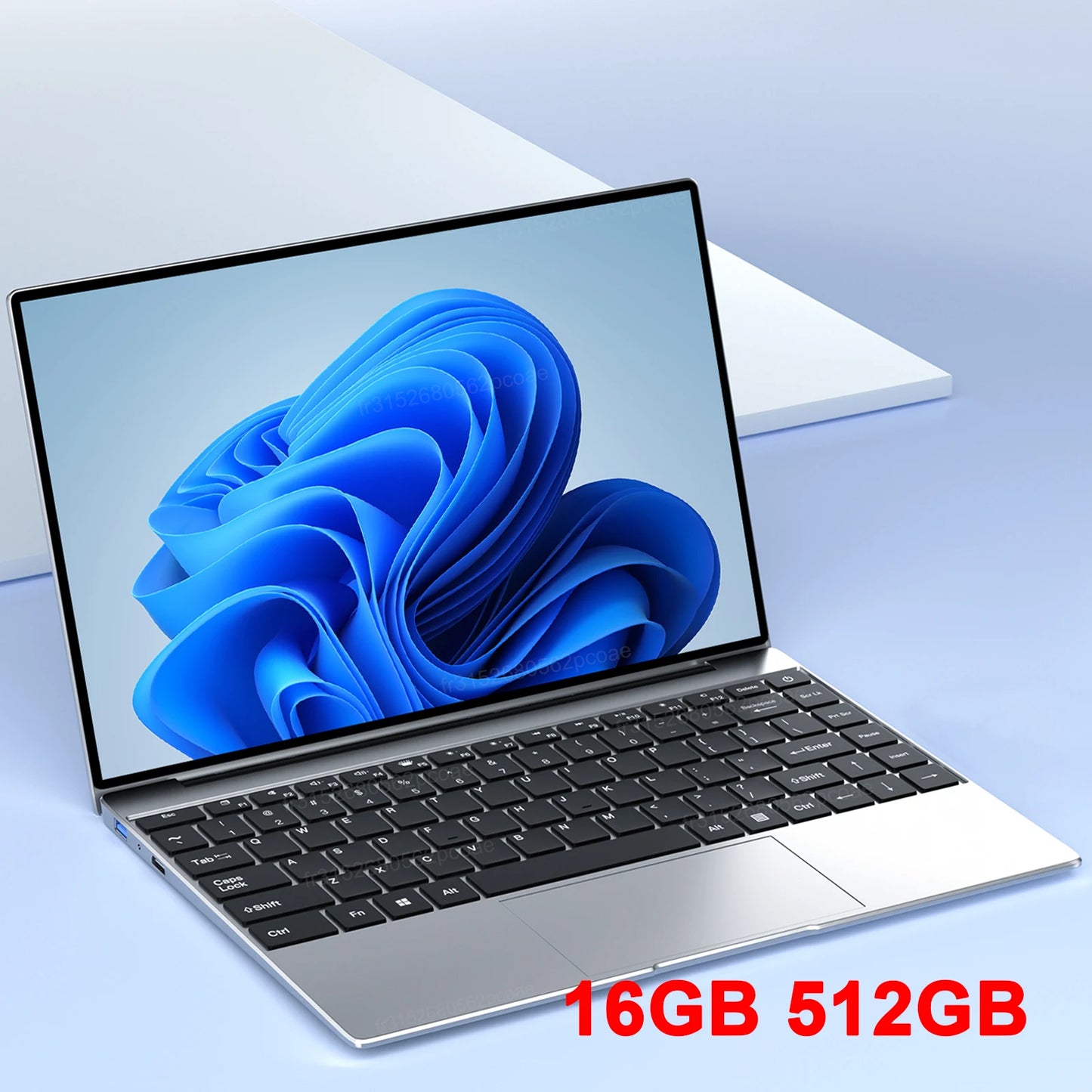 14.1" Ultra Slim Laptop 16GB RAM 2TB SSD Intel N3700 Notebook Gamer Windows 11 Pro 1920*1080  Display Office Study Computer PC