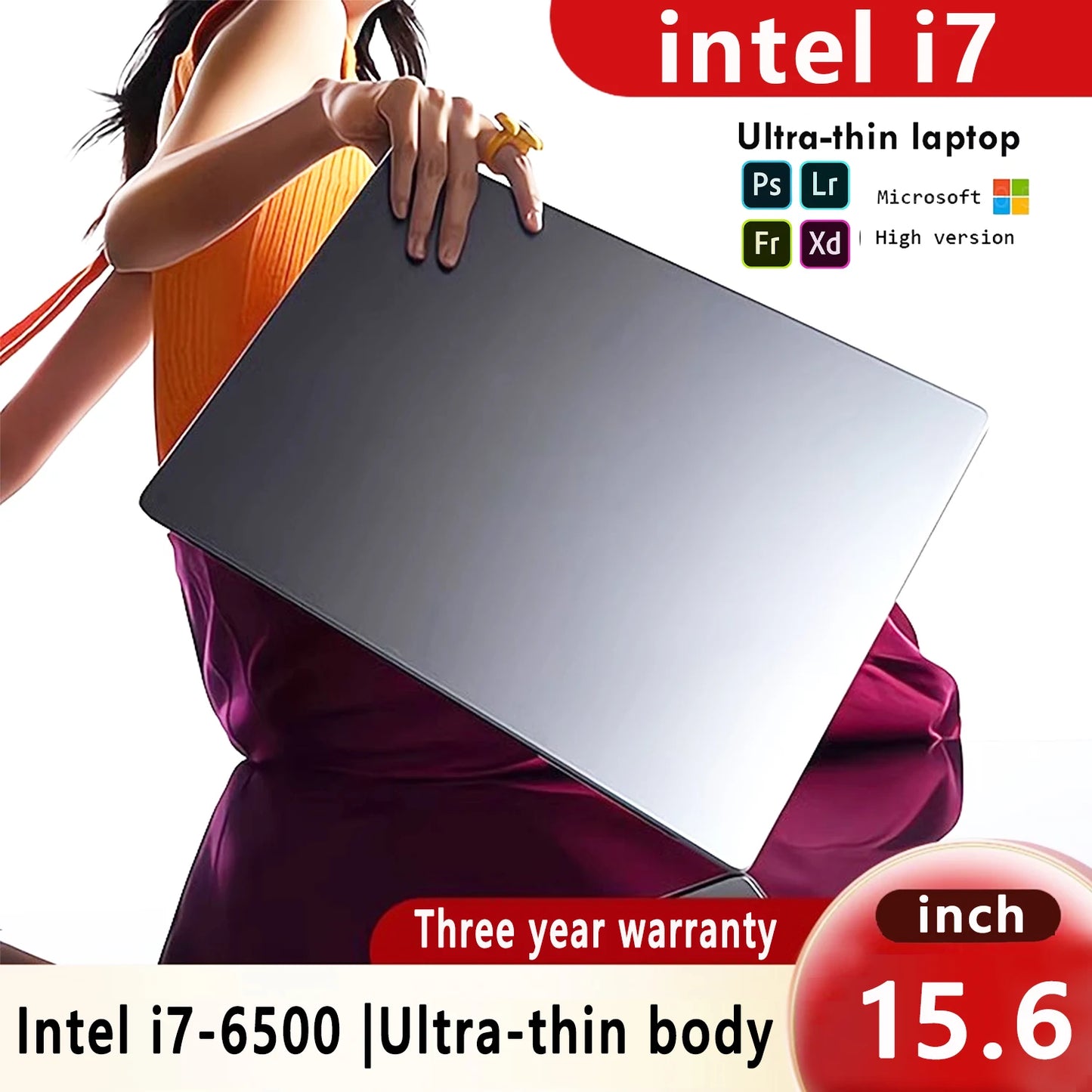 15.6"Laptop Intel Celeron i7-6500 notebook gamer 32GB RAM 2TB SSD Office Study PC Computer Windows11 1920*1080 Resolution laptop