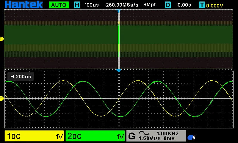 Hantek DSO2D15 Digital Oscilloscope DSO2C10 2D10 2 Channels 150MHz Osciloscópio 25MHz Signal Generator Voltmeter Frequency Meter