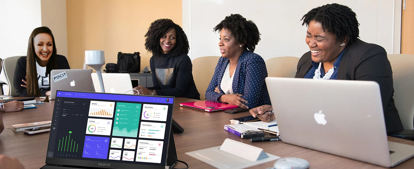 15.6 inch Portable Monitor for Laptop, 1080P 72 NTSC 100 sRGB USB C HDMI Travel External Second Computer Screen with HDR