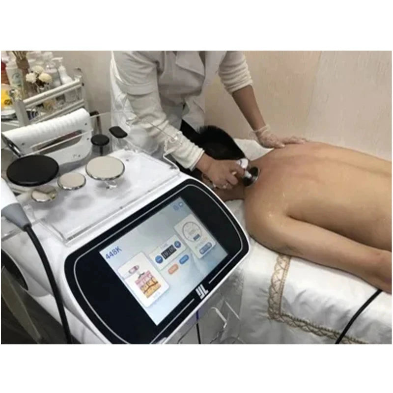 Hand-held Indiba Body Therapy Machine Touching RF 448 kHz Radio Frequency RET CET Diathermy To Relieve Pain Deep Nursing Care
