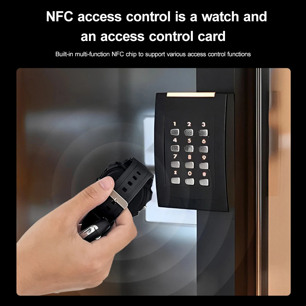 Smart Watch Wireless Auto Remote Control Duplicator 315MHz 433 MHz Cloning Car Key Waterproof for Electric Vehicle/Electric Gate