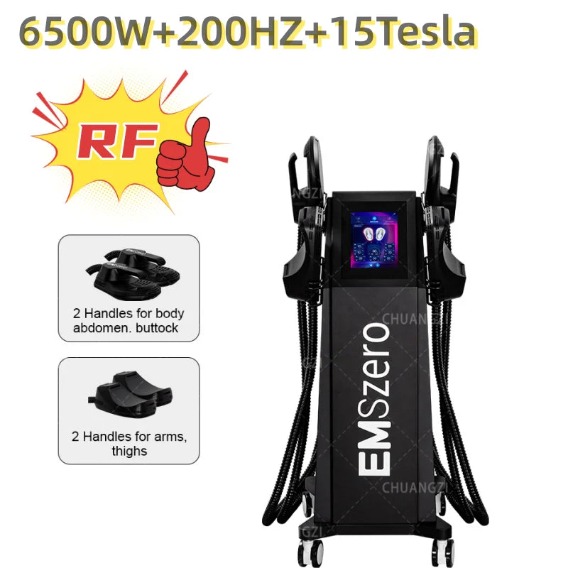 EMSzero Machine RF Professional 6500W 15Tesl-a EMS Carving Hi Emt Body Slimming Muscle Stimulation Carving EMSZERO NEO 5 Handles