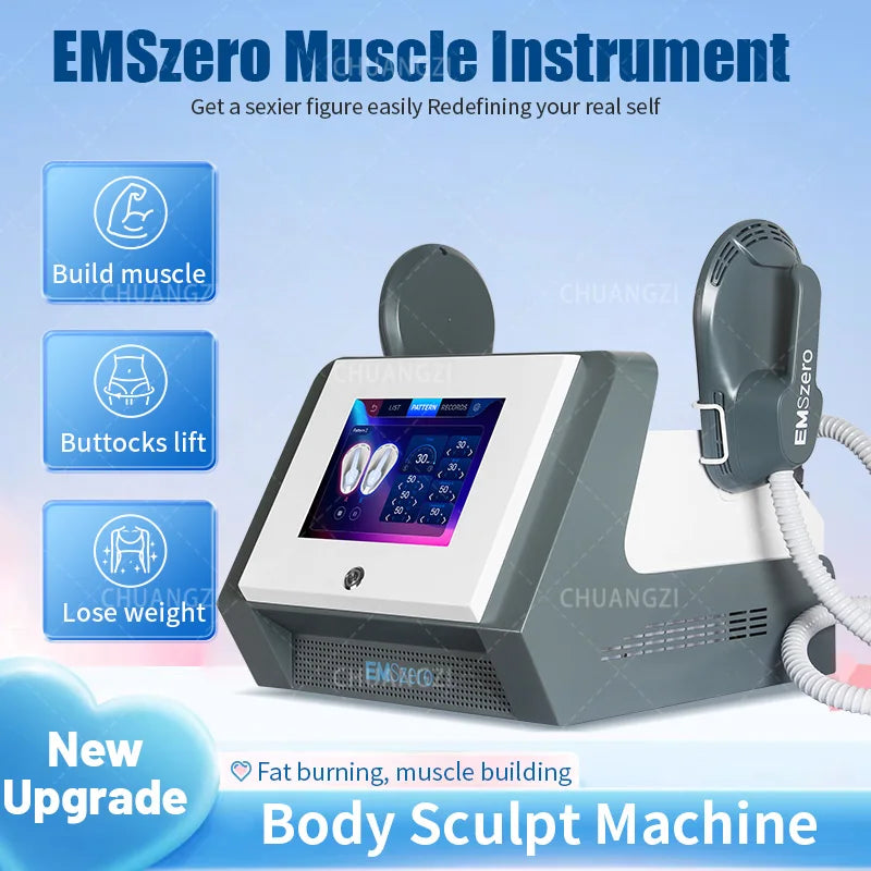 EMS Body Sculpt Machine RF Sculpting Weight Loss Burning Fat Slimming Muscle Stimulation Equipment 6500W HI-EMT MYOslim EMSzero