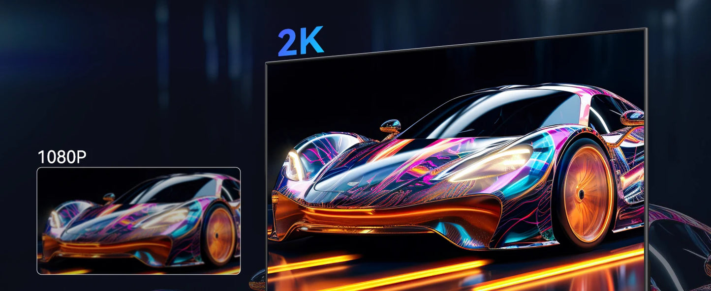 UPERFECT 16" 2K Portable Monitor 2560*1600 16:10 100%sRGB 500Cd/m² 120Hz Gaming Display For Xbox PS5 Switch Laptop Mac Phone