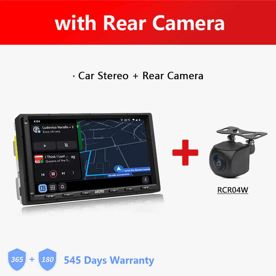 ATOTO 7 inch Double 2 Din Android Car Stereo 4G LTE WIFI GPS Bluetooth Wireless Android Auto CarPlay Screen Car Radio 2Din S8