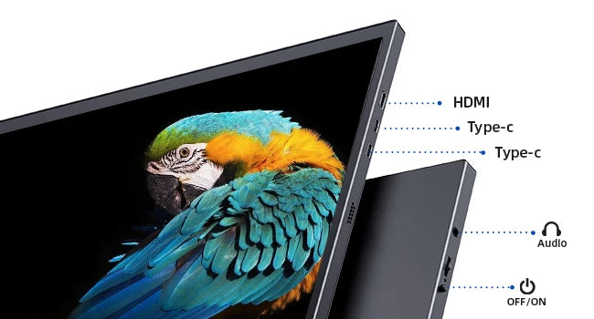 UPERFECT 18.5" TouchScreen Portable Monitor 120Hz 1MS Gaming Display 400Nits With FreeSync HDR VESA For Laptop Phone Xbox PS4/5