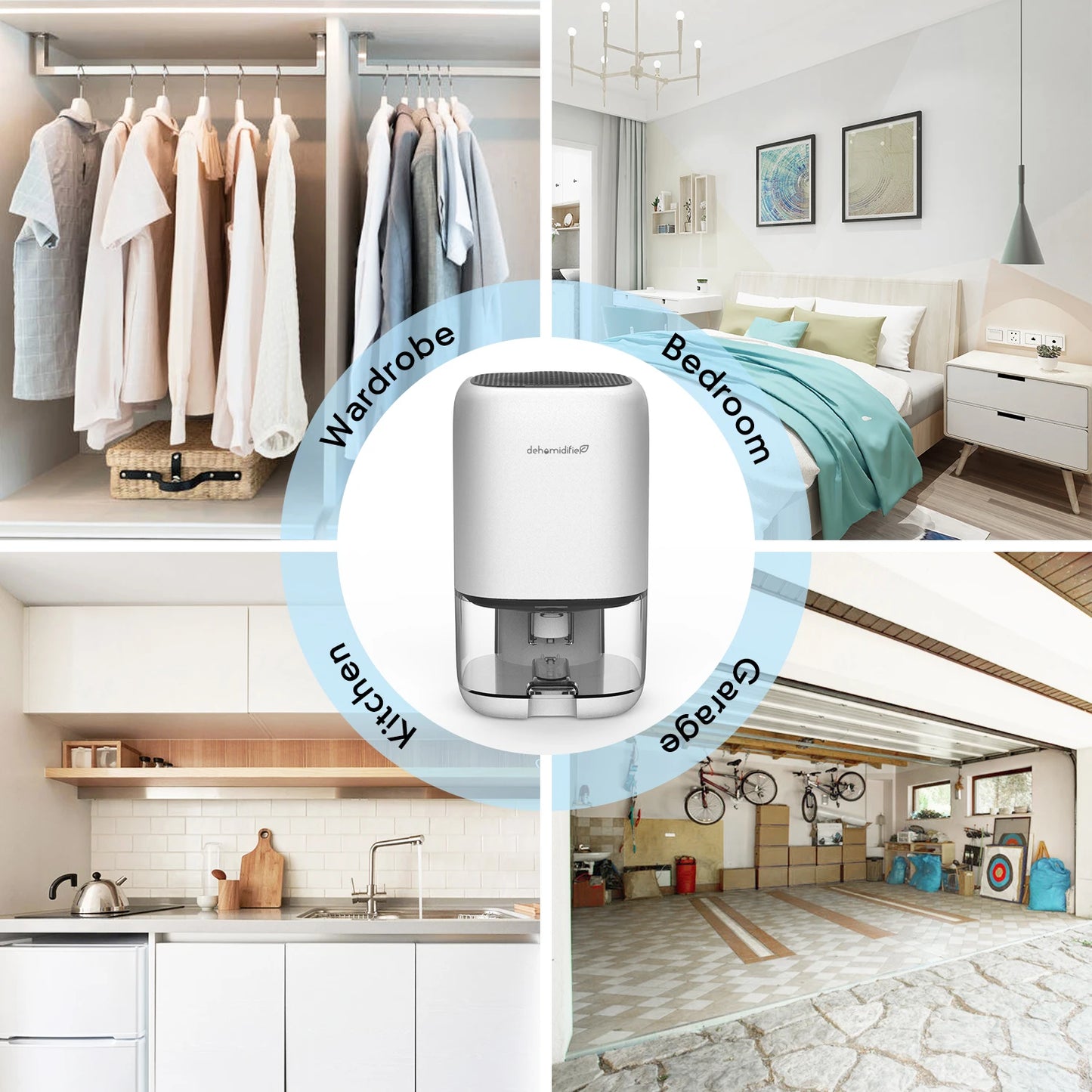 1000ML Air Dehumidifier for Bedroom Home Appliances with Air Filter  280 sq. ft Mini Portable Utral Quiet Auto Shut Off  Closet