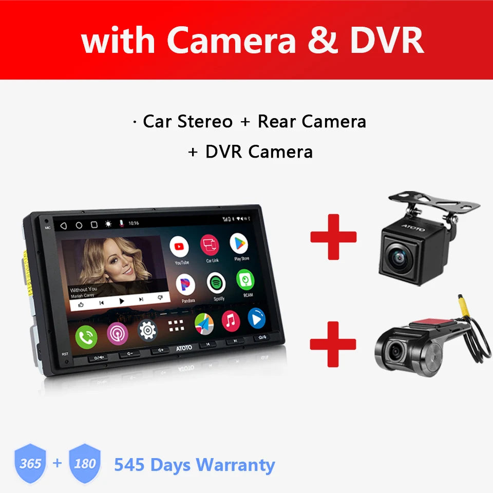 ATOTO Universal 7 inch Android Car Stereo Double 2 Din Multimedia Player Carplay Screen Android Auto 2Din Bluetooth Radio A6