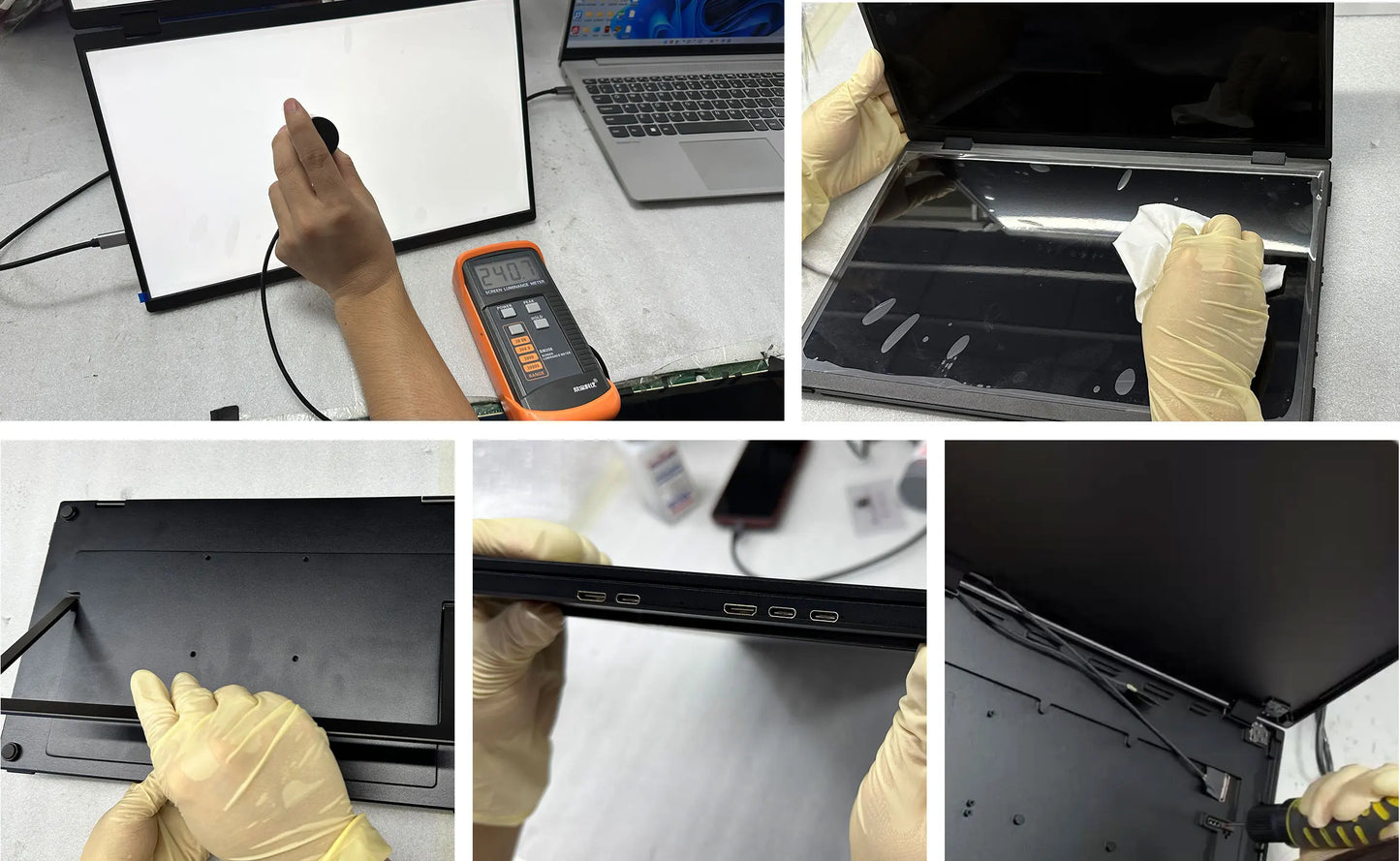 UPERFECT Triple Screen 15.6"/18.5“ Portable Foldable Monitor Dual Screen with Stand Extender 1080P FHD IPS for Laptop Windows