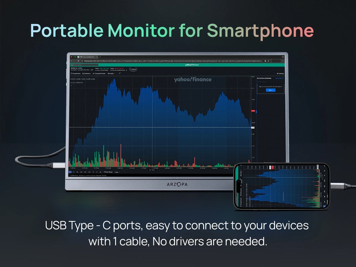 [New] ARZOPA 16.1'' 144Hz Portable Monitor,106% sRGB,1080P,with storage Bag,External Second Screen,Z1FC-Grey