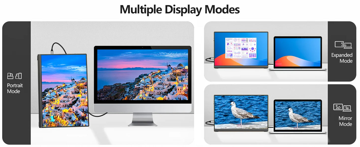 16 inch 2.5K 144Hz Portable Gaming Monitor,2560x1600 100% sRGB HDR FreeSync ,Ultra Slim w/Kickstand , Blue Light External Screen