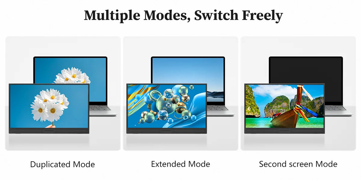 VEOUT 13.3inch Small Portable Monitor for Laptop, IPS 1080P USB HDMI Travel External Second Screen for Mac Phone PS5 Xbox Switch