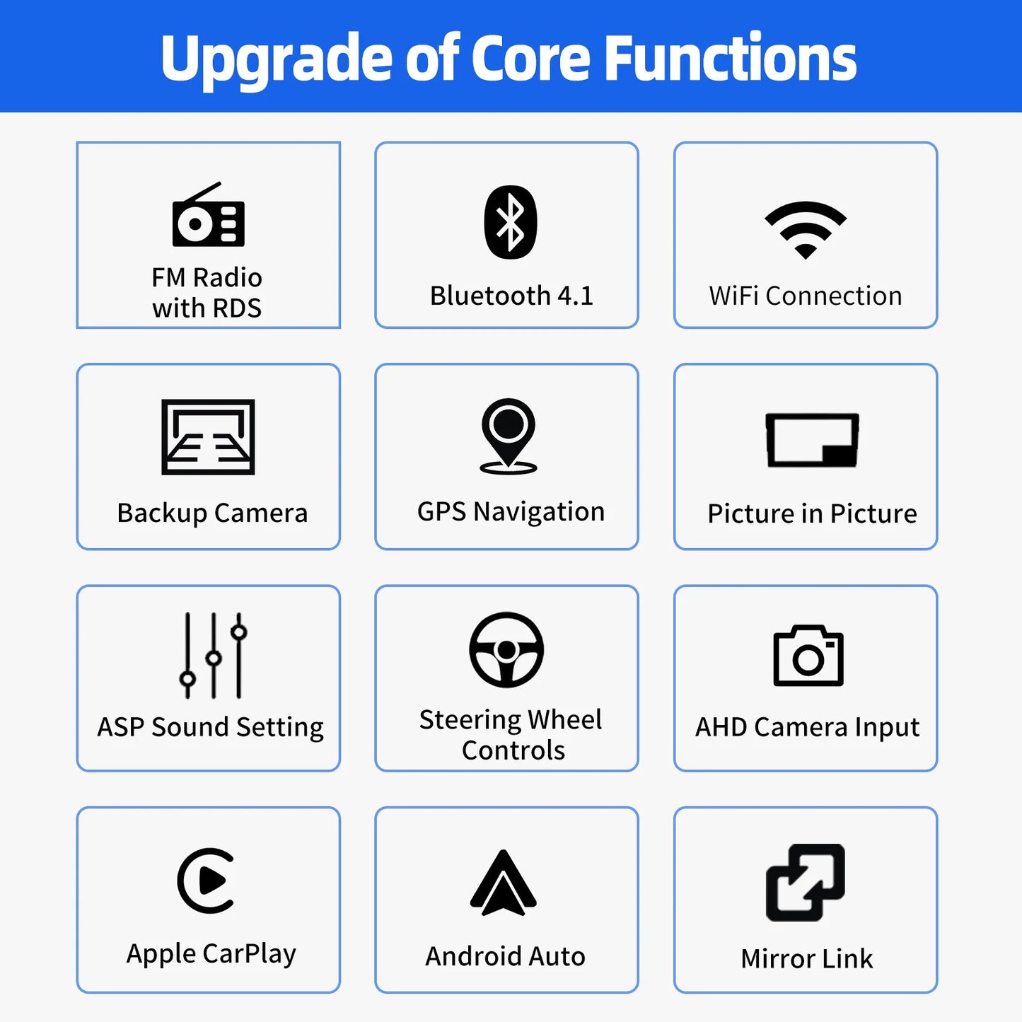 2+32G Apple Carplay For Honda Accord 2014-2017 Android 14 10" Car Stereo GPS Navigation Bluetooth FM/RDS Radio IPS Touch Screen