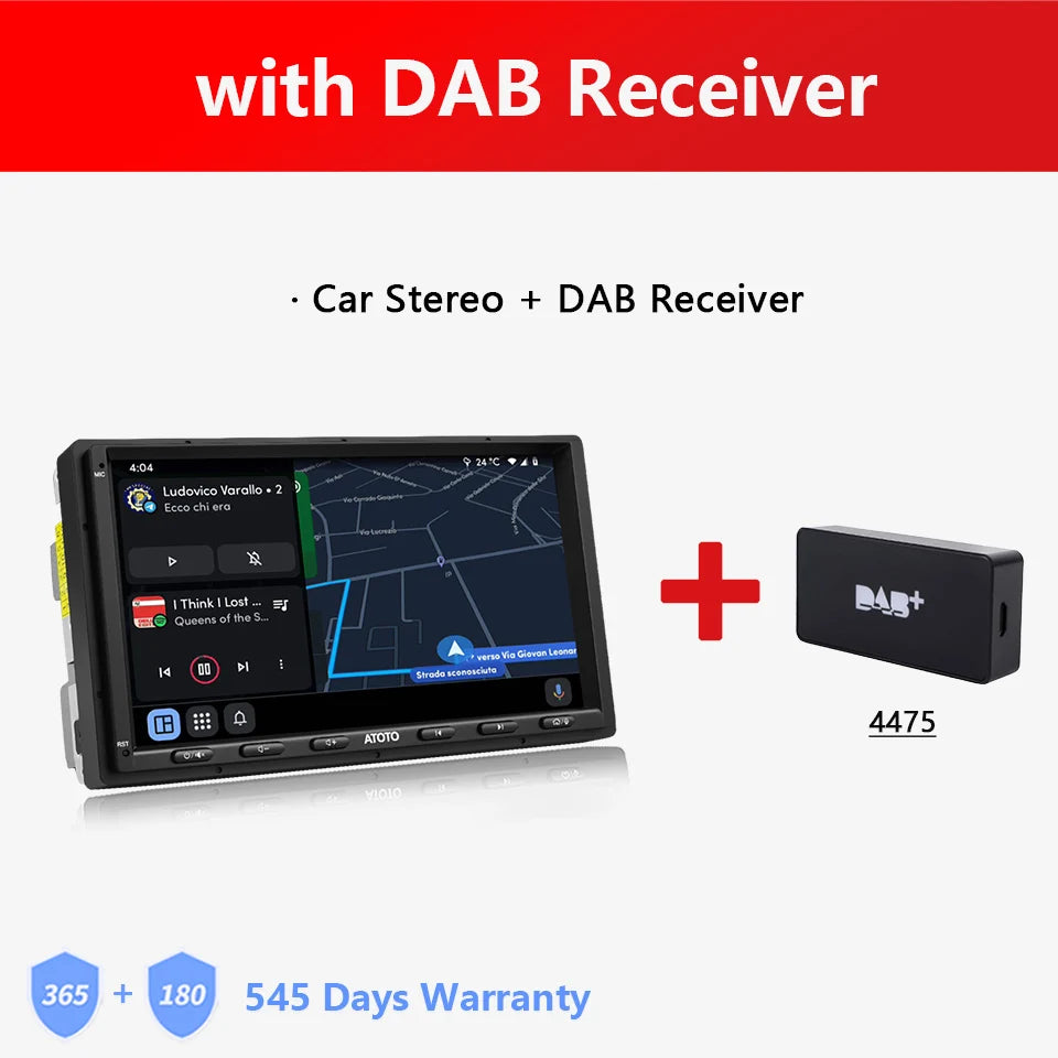 ATOTO 7 inch Double 2 Din Android Car Stereo 4G LTE WIFI GPS Bluetooth Wireless Android Auto CarPlay Screen Car Radio 2Din S8