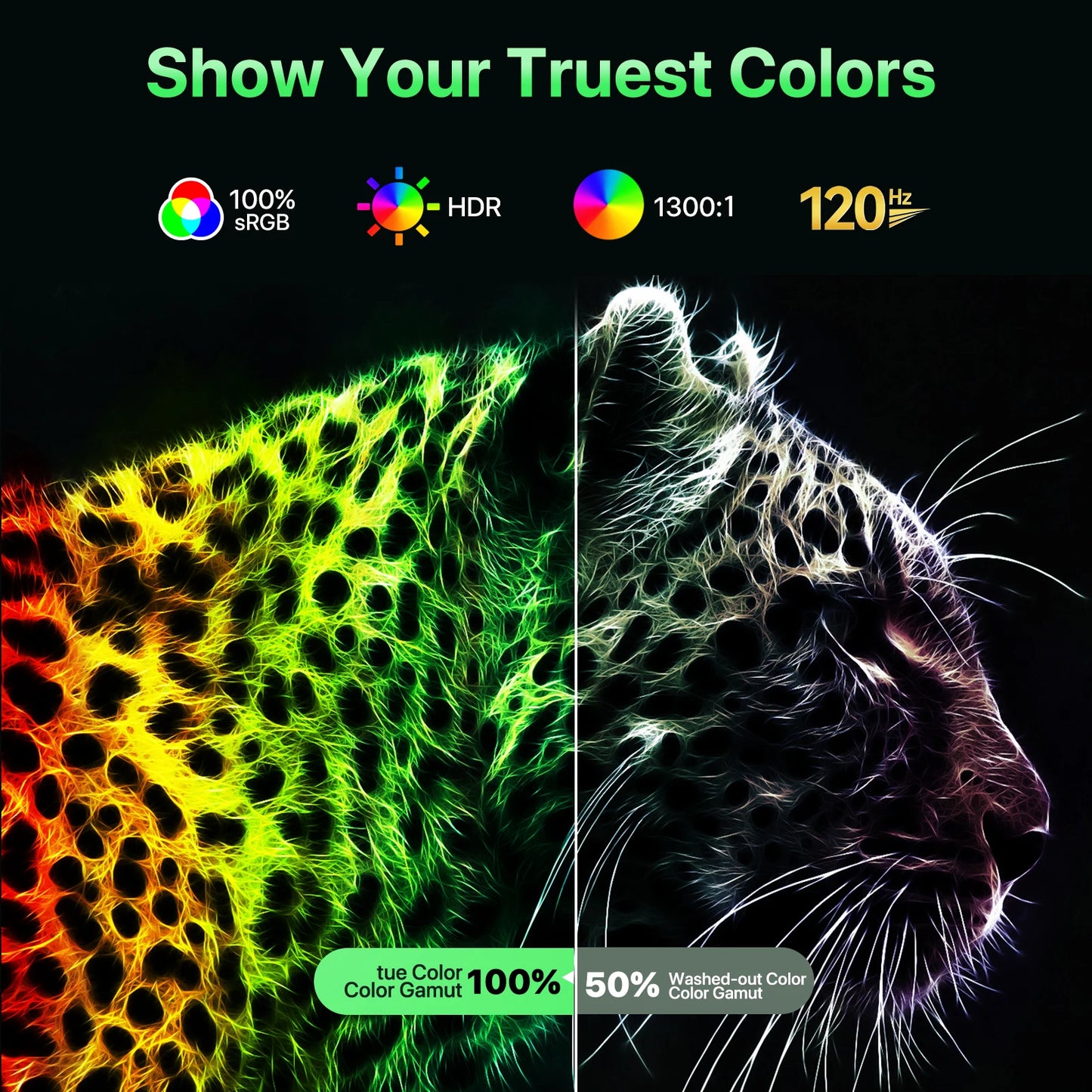 EVICIV 21.5inch USB-C HDMI 120Hz Portable Monitor 100% sRGB 1080P FreeSync IPS HDR Gaming External Display For Laptop PC Phone