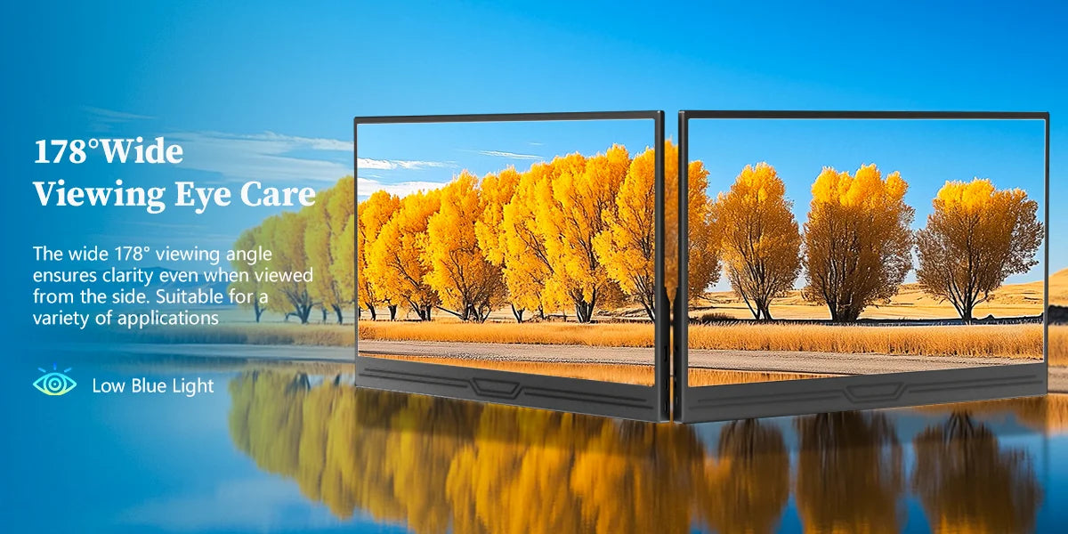 VEOUT 13.3inch Small Portable Monitor for Laptop, IPS 1080P USB HDMI Travel External Second Screen for Mac Phone PS5 Xbox Switch