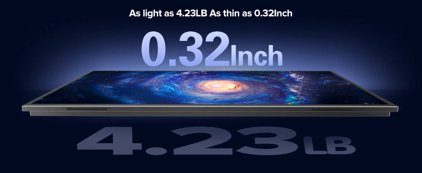 EVICIV 23.8" 120Hz Large Portable Monitor 1080P w/180° Adjustable Stand USB-C HDMI External Laptop Display for PS5/4 Desktop Mac