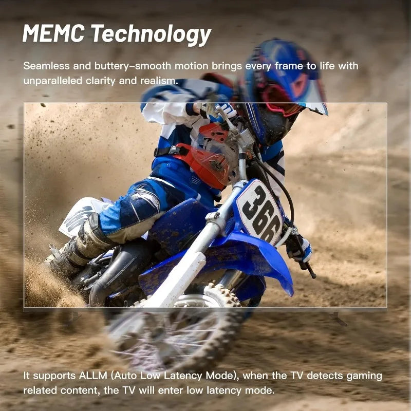 55-inch Smart TV Google TV 4K UHD with Google Play and Google Cast Built-in, HDR 10, Dolby Vision Dolby Atmos, MEMC, Voice R