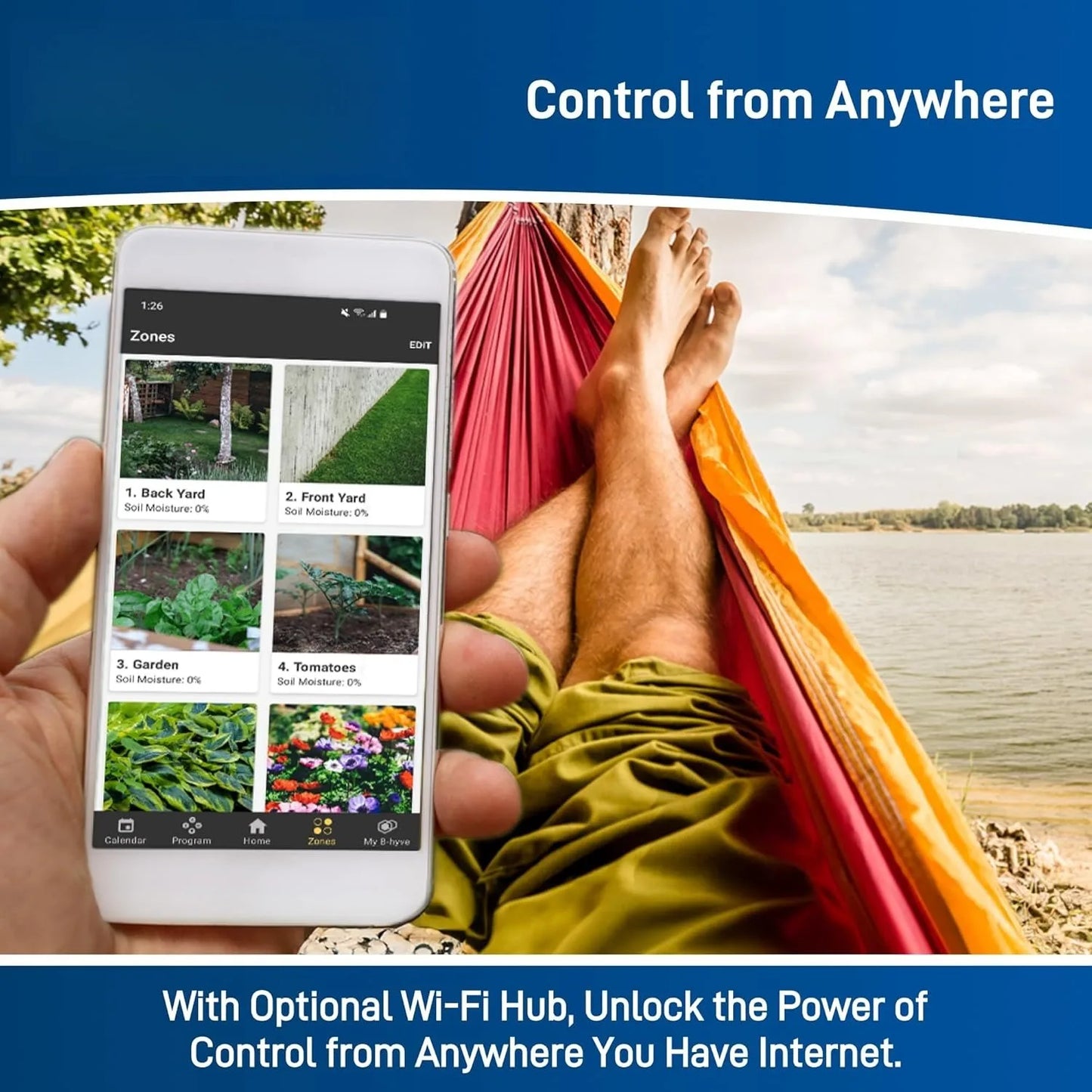 4-Port art Hose Watering Timer  Wi-Fi Hub