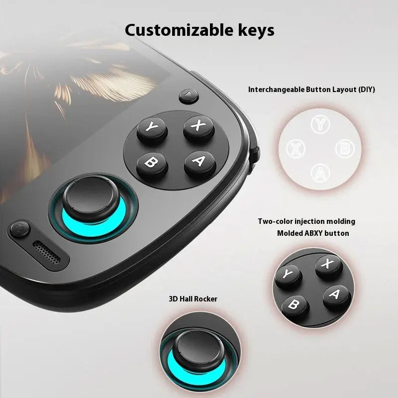 Retroid Pocket 5 Handheld Game Console 5.5'' AMOLED Screen Android13 Joystick RGB Lighting Effect Active Cooling Video Games