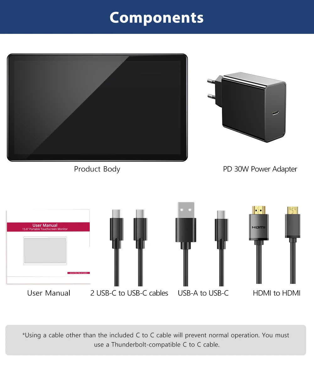 New UPERFECT y Portable Monitor With FHD 1080P Touch Screen Second Display For Laptop PC XBOX PS4 Samgsung DEX HUAWEI USB 3.1