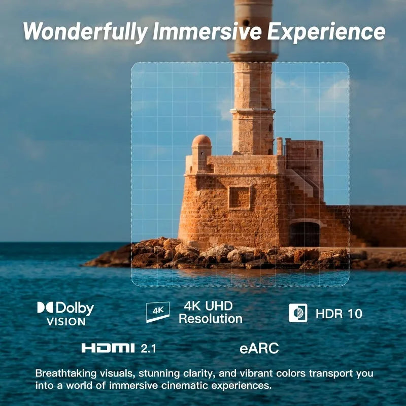 55-inch Smart TV Google TV 4K UHD with Google Play and Google Cast Built-in, HDR 10, Dolby Vision Dolby Atmos, MEMC, Voice R