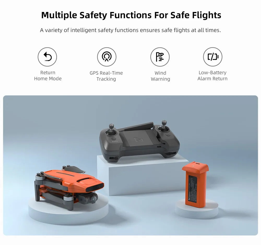 FIMI Mini 3 4K GPS drone with 3-Axis Gimbal 249g 4K/60FPS 48MP 9KM Transmission 64-Min Flight Time Super Night Video Auto Return