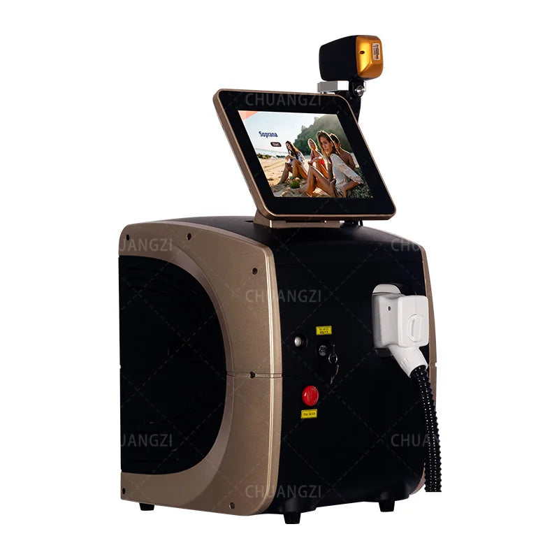 4000W Professional Laser Hair Removal Machine Alexandrit Diode Triple Wave 808nm 755nm 1064nm White Ice Titanium Laser Epilator