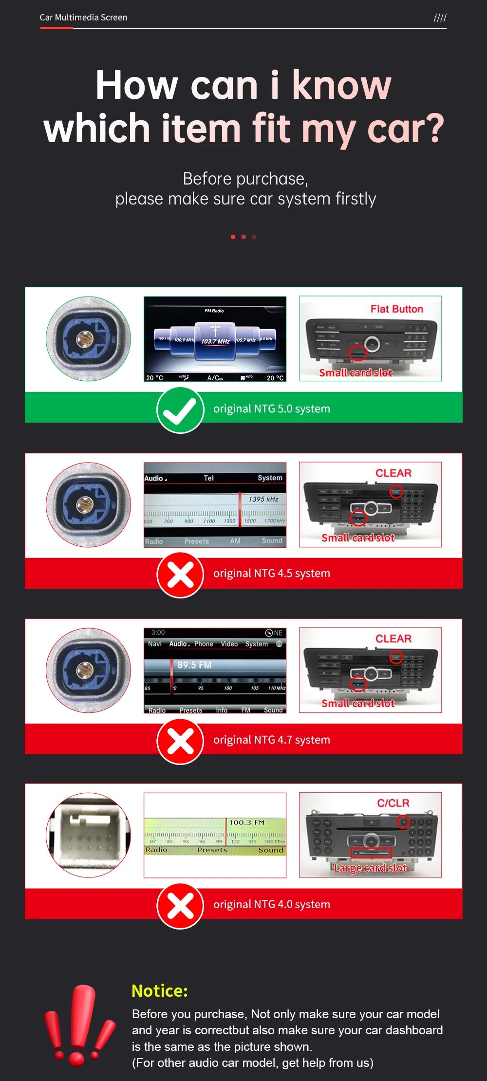 Linux Multimedia Screen Wireless CarPlay Android Auto for Mercedes-Benz W205 W176 GLC A C V Class W447 CLA GLA 2015-2018 NTG5.0