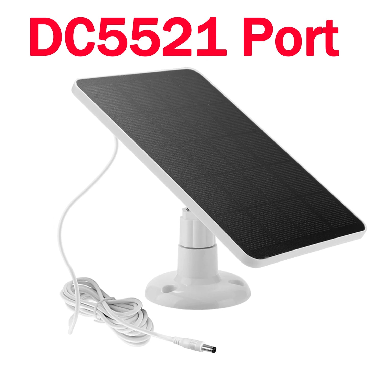 10W 5V Solar Panel Micro USB+Type-C 2in1 Outdoor Solar Cells Charger Solar Panels for Security Camera/Small Home Light System