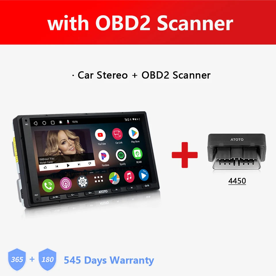 ATOTO Universal 7 inch Android Car Stereo Double 2 Din Multimedia Player Carplay Screen Android Auto 2Din Bluetooth Radio A6