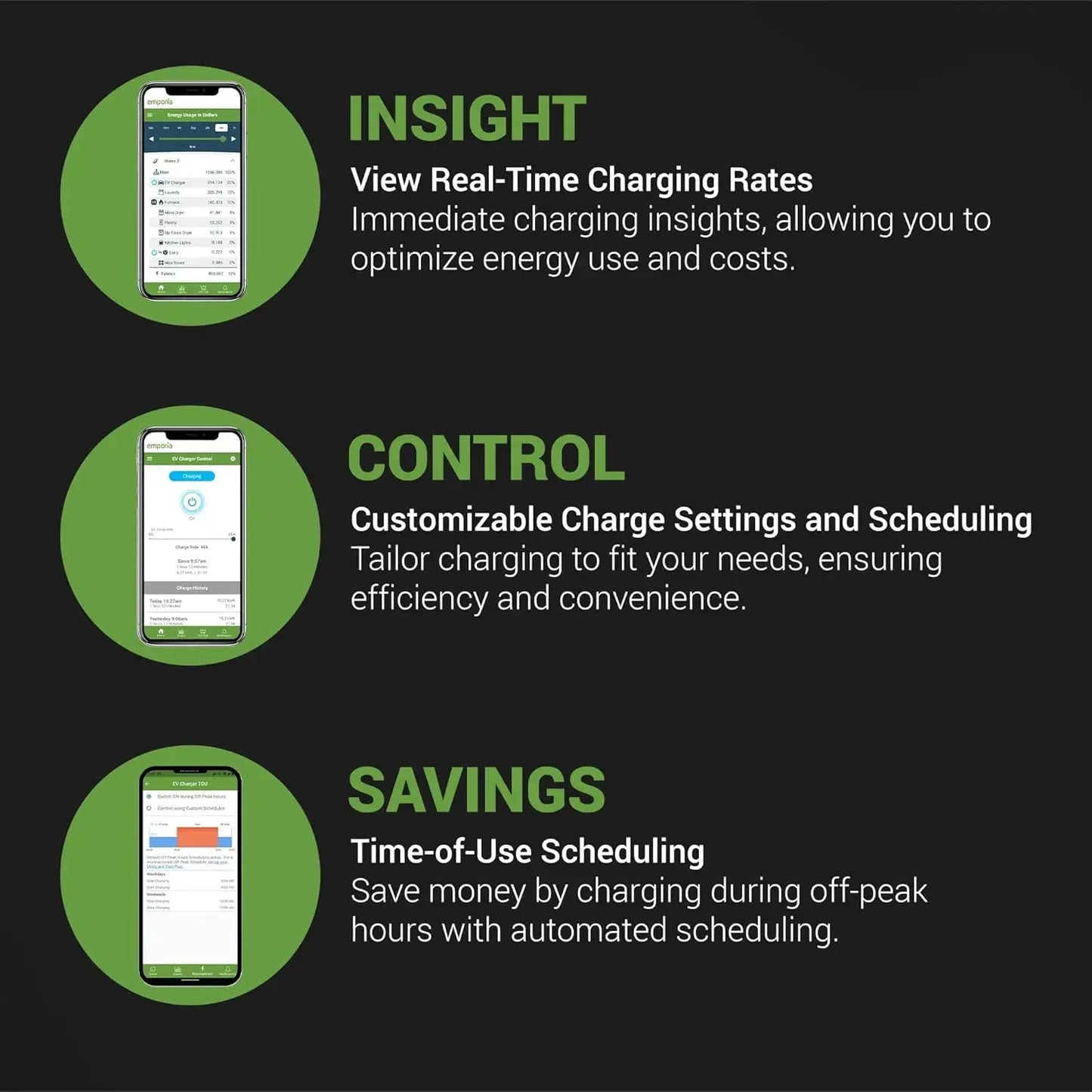 Level 2 EV Charger 48 Amp / 11.5kW / 240V | Smart WiFi Enabled EVSE | UL Listed/Energy Star