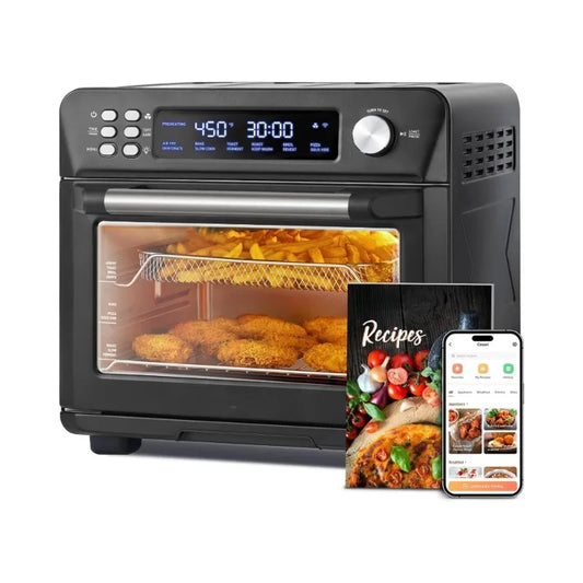 Smart 12-in-1 Air Fryer Toaster Oven Combo, Airfryer Convection Oven Countertop, Bake, Roast, Reheat, Broiler, Dehydrate