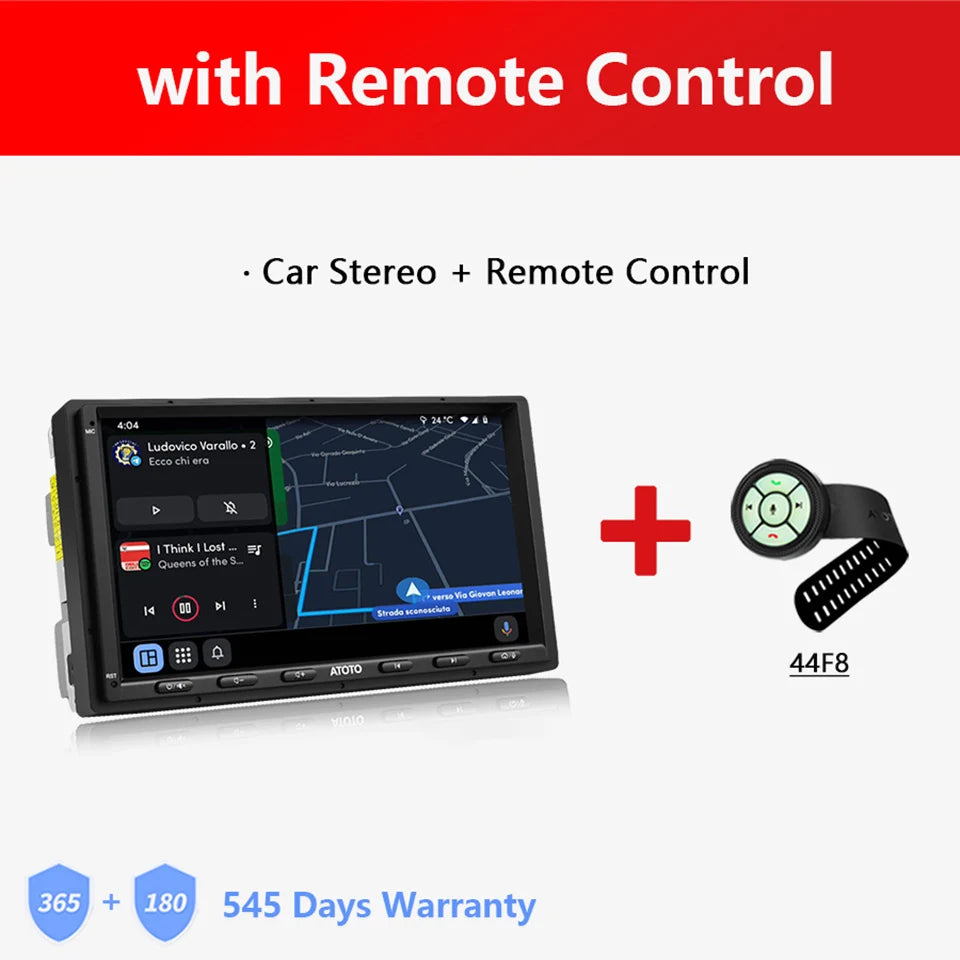 ATOTO 7 inch Double 2 Din Android Car Stereo 4G LTE WIFI GPS Bluetooth Wireless Android Auto CarPlay Screen Car Radio 2Din S8