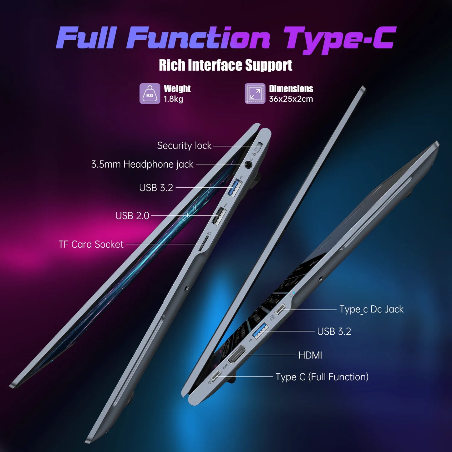 ACEMAGIC Laptop 16” FHD Gaming Laptop AMD Ryzen 7 7735HS 16GB RAM 512GB SSD Windows 11 Pro Notebook Backlit KB Wifi6 BT5.2