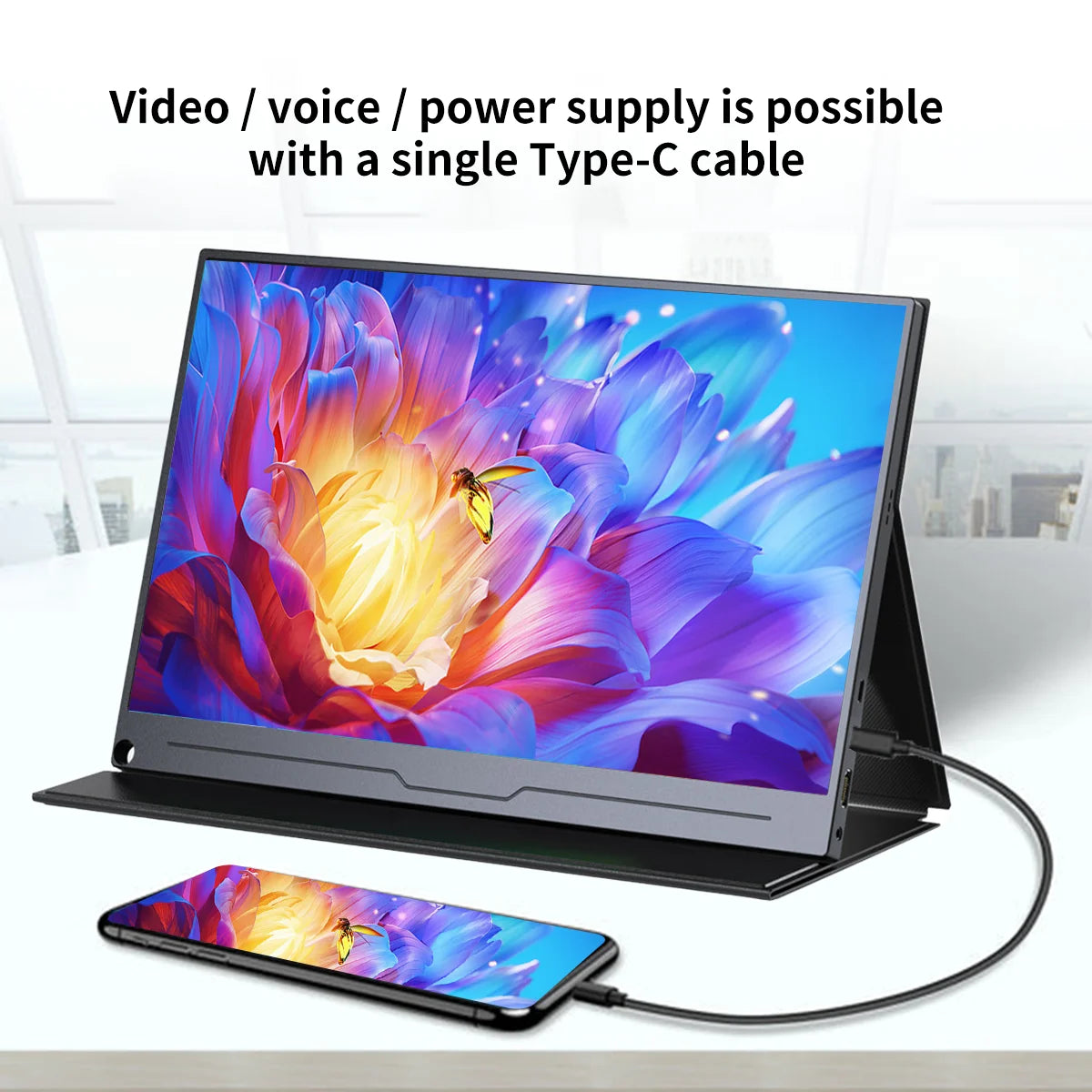 13.3 inch 2560x1600p 2.5K Portable Monitor External Display for Gaming Laptop PS3/PS4 Switch Mini PC Tablet