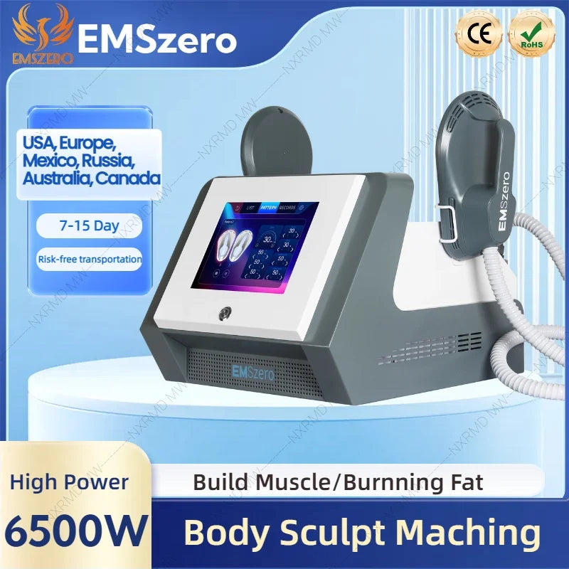 EMS Body Sculpt Machine RF Sculpting Weight Loss Burning Fat Slimming Muscle Stimulation Equipment 6500W HI-EMT MYOslim EMSzero