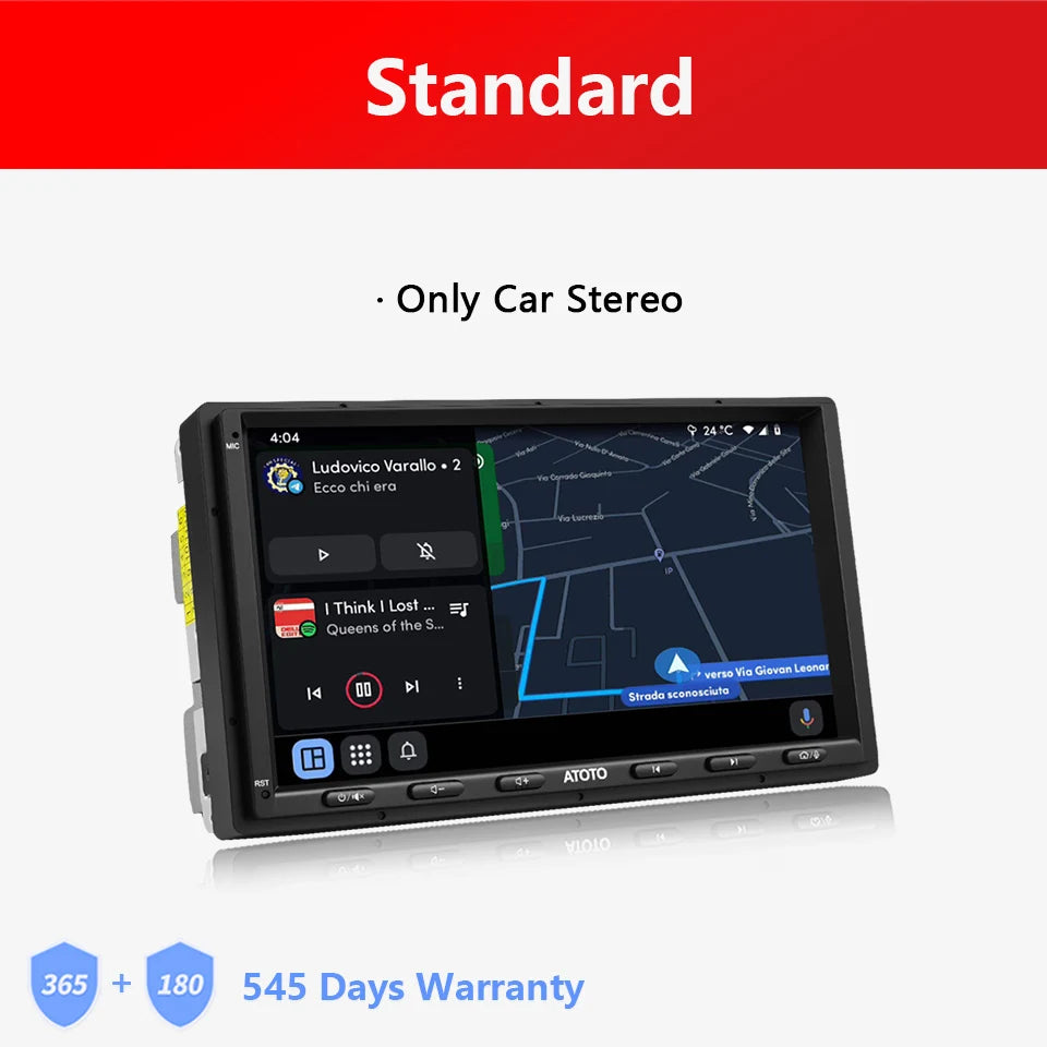 ATOTO 7 inch Double 2 Din Android Car Stereo 4G LTE WIFI GPS Bluetooth Wireless Android Auto CarPlay Screen Car Radio 2Din S8