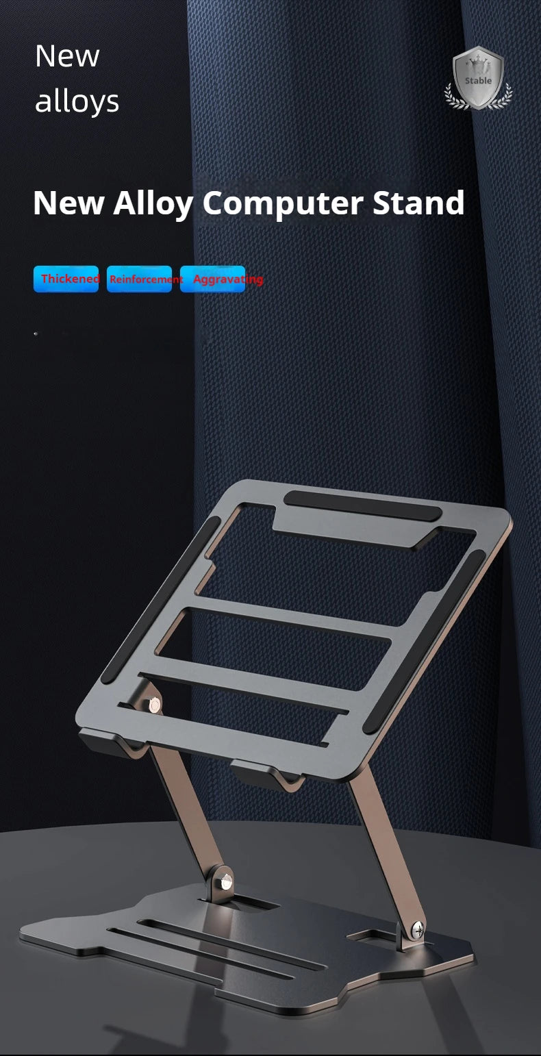 Adjustable Laptop Tablet Stand Holder Portable Anti Slip Stable Metal Bracket Universal Laptop Riser Notebook Stand for Macbook