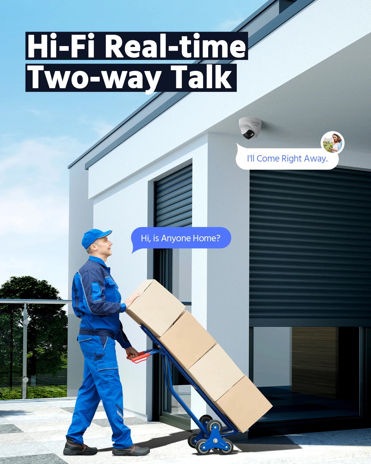 ANNKE Smart Home 180° 8MP DUO POE Dual Lens Wide View Outdoor Video POE Camera,4K AI Human Detect,8MP Security CCTV Camera