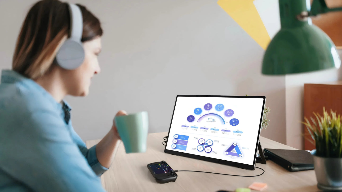 UPERFECT 18.5" Touchscreen Smart Portable Monitor with Metal Frame FreeSync 100%sRGB HDR 120Hz Gaming Screen Extender for Laptop